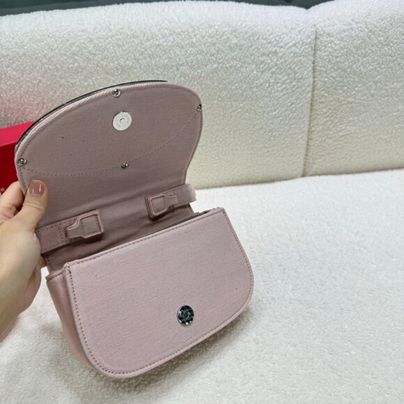 Diesel Pink Diamond Brand Logo Shoulder Bag - Picture 7 of 9